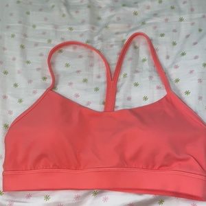 Lululemon Flow Y bra size 10 in Raspberry cream